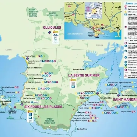 Au Calme A 2min Parking Balcon Wifi Clim! Six-Fours-les-Plages